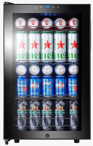 SnoMaster - 68L Counter-Top Retro Beverage Cooler - Black