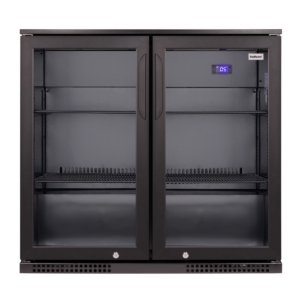 SnoMaster - 200L Under-Counter Beverage Cooler - Black With Matching Interior
