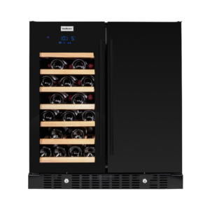 SnoMaster - 95L + 34 Bottle Pro Series Double Door Beverage/Wine Cooler - Black