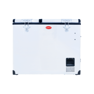 SnoMaster - 72L Dual Compartment Mobile Fridge & Freezer AC/DC - Stainless Steel